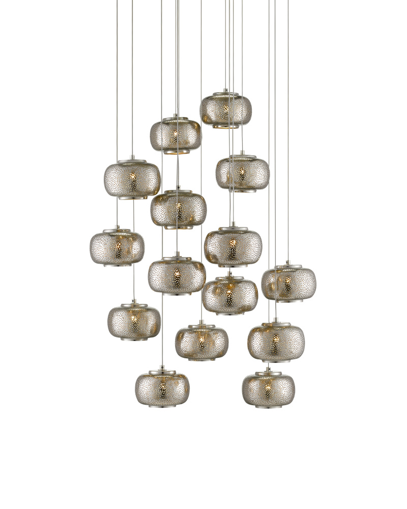 Pepper 15-Light Round Multi-Drop Pendant
