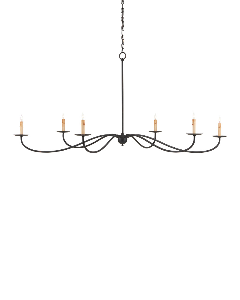 Saxon Large Black Chandelier