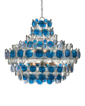 Currey 9000-0723 - Galahad Large Blue Chandelier