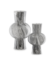 Currey 1200-0355 - Stormy Sky Glass Vase Set of 2