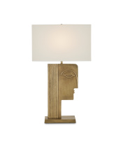 Currey 6000-0859 - Thebes Brass Table Lamp