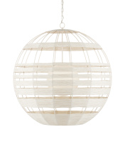 Currey 9000-0835 - Lapsley White Orb Chandelier