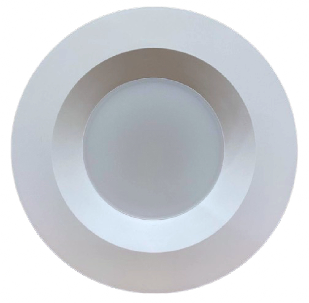 5CCT LED trim 5"- 6" adjustable, smooth, white
